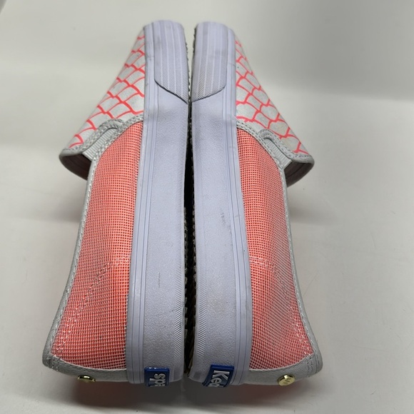 Keds Alaina Marie Sneaker Slip On Shoes Double Decker Mesh Waves Coral Beach 7 - Picture 6 of 9